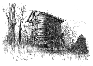 Wood Silo, Factoryville, Pennsylvania (original drawing available)